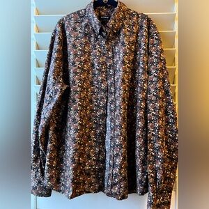 Express - NWT - XL - Men’s Button Down Shirt - Brown/Black Multi